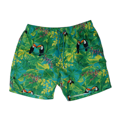 Green Tropical Swim Bottom