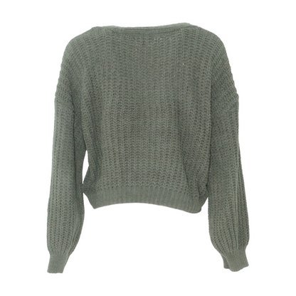 Green Cardigan Sweater