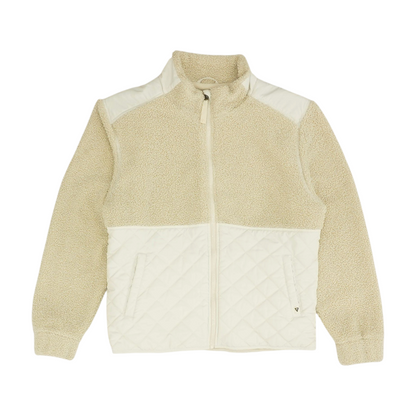 Beige Color Block Jacket