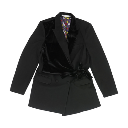 Black Solid Blazer