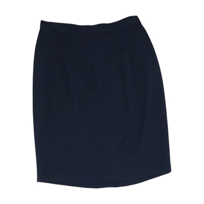 Navy Solid Mini Skirt