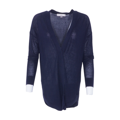 Navy Cardigan Sweater