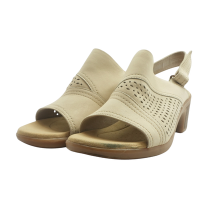Beige Heeled Sandals