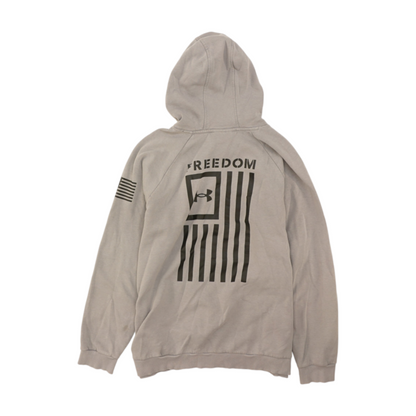 Gray Solid Hoodie Pullover