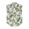 White Tropical Button Down