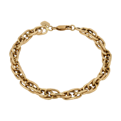 18K Yellow Gold Chain Bracelet
