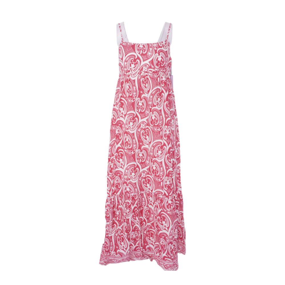 Pink Paisley Maxi Dress