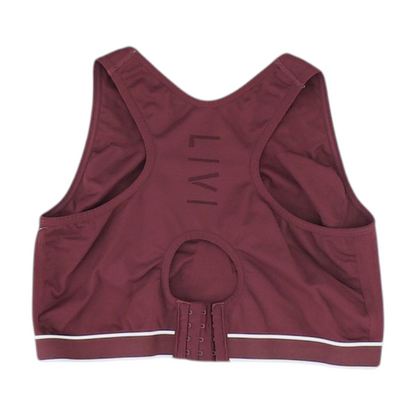 Burgundy Plus Sports Bra