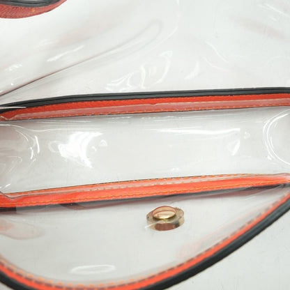 Orange Transparent Stadium Bag