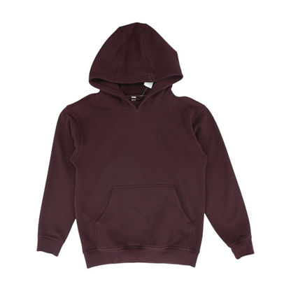 Maroon Solid Hoodie Pullover