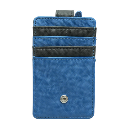Blue Card Case Wallet