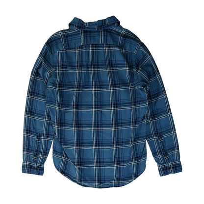 Blue Plaid Long Sleeve Button Down