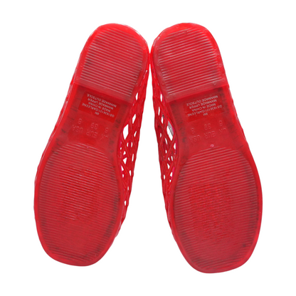 Red Flat Sandals