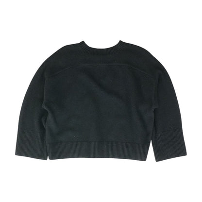 Black Solid Mockneck Sweater