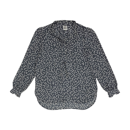 Graphite Polka Dot Blouse