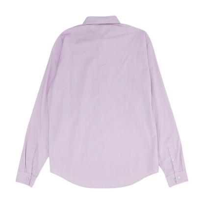 Pink Solid Long Sleeve Button Down