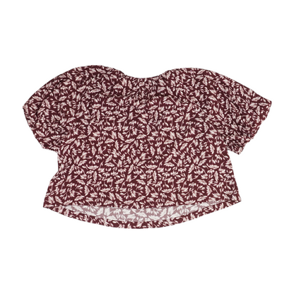 Maroon Floral Blouse