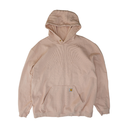 Pink Solid Hoodie Pullover