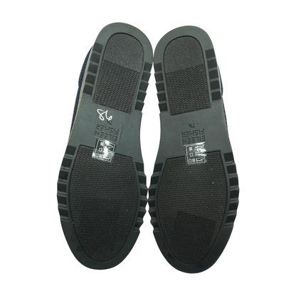 Navy Slip-On Flats