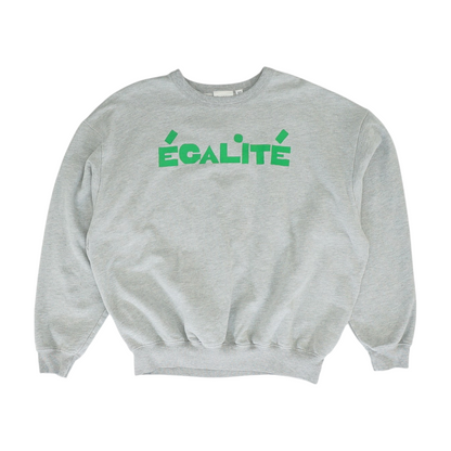 Gray Solid Sweatshirt Pullover
