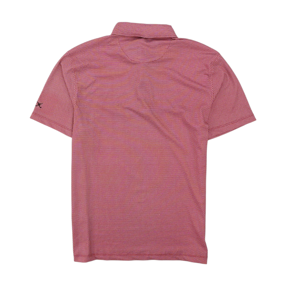 Kenneth Cole Red Abstract Short Sleeve Polo – Image 2