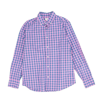 Pink Check Long Sleeve Button Down