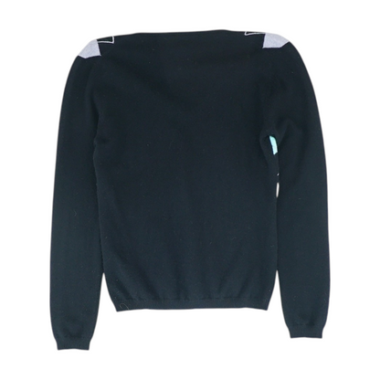 Black Argyle Pullover Sweater