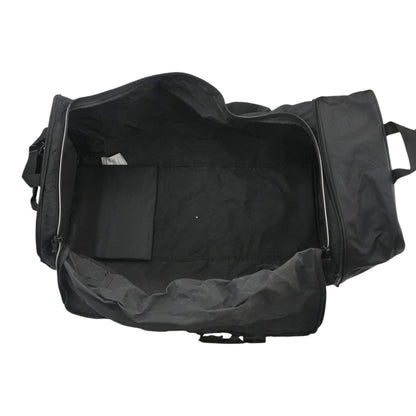 Black Collapsible Rolling Duffel Bag