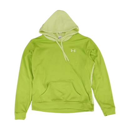 Neon Green Solid Hoodie Pullover