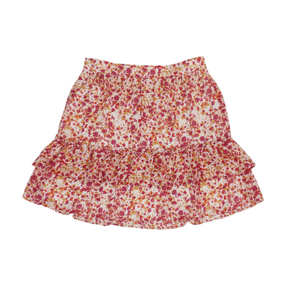Pink Floral Mini Skirt