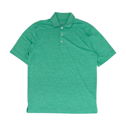 Green Solid Short Sleeve Polo