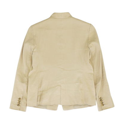 Beige Herringbone Blazer