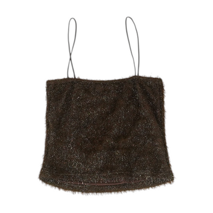 Brown Cropped Blouse