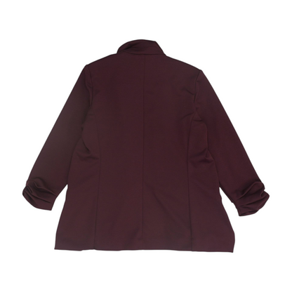 Maroon Solid Blazer