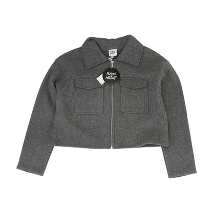 Gray Solid Jacket