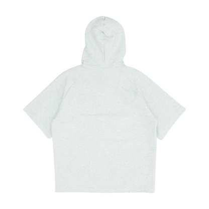 Gray Solid Hoodie Pullover