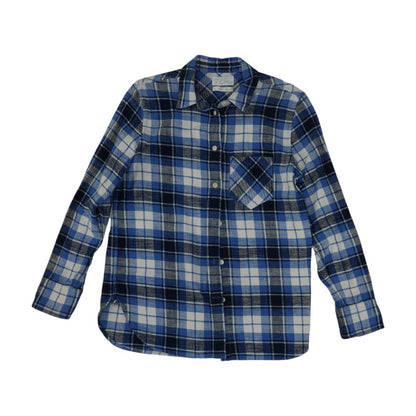 Blue Plaid Flannel Button Down