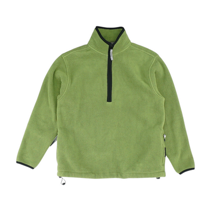 Green Solid 1/4 Zip Pullover