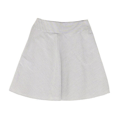 White Striped Midi Skirt