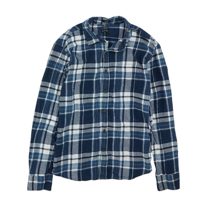 Blue Plaid Flannel Button Down