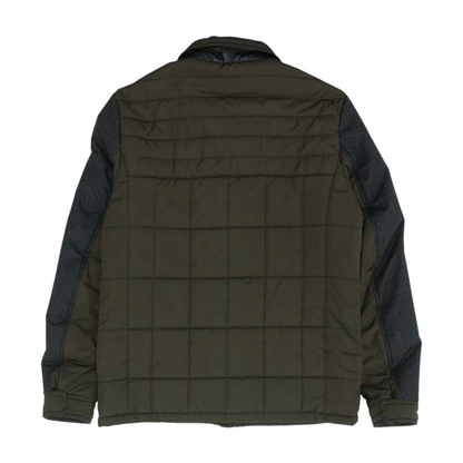 Brown Color Block Jacket