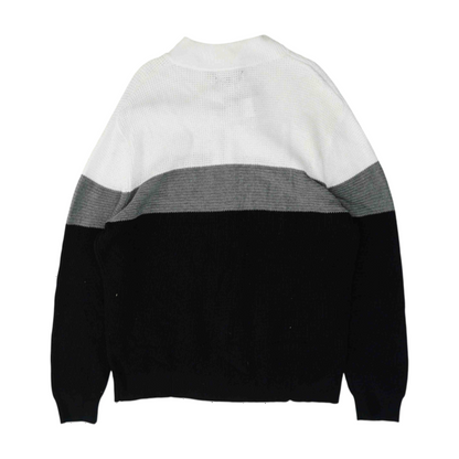 Multi Color Block Cardigan Sweater