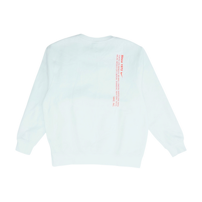 White Solid Sweatshirt Pullover