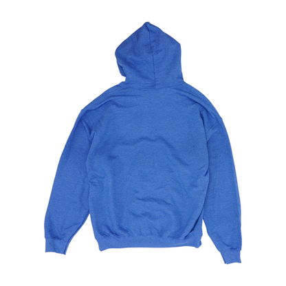 Blue Solid Hoodie Pullover