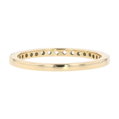 1/4 ctw 10K Yellow Gold London Blue Topaz Band Ring