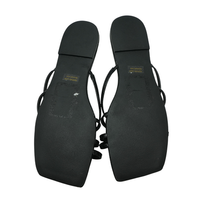Black Flat Sandals
