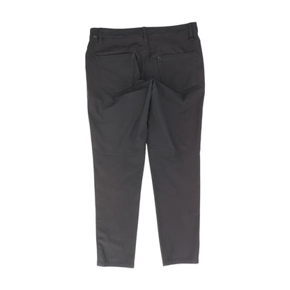 Black Solid Five Pocket Pants