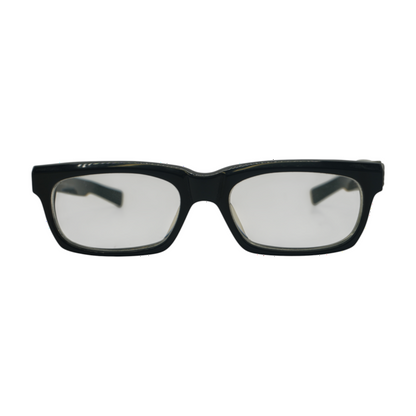 Black Splat Rectangle Prescription Eyewear