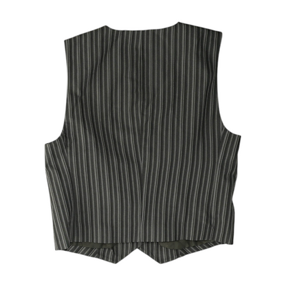 Gray Striped Blouse