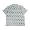 White Print Short Sleeve Polo – Image 1
